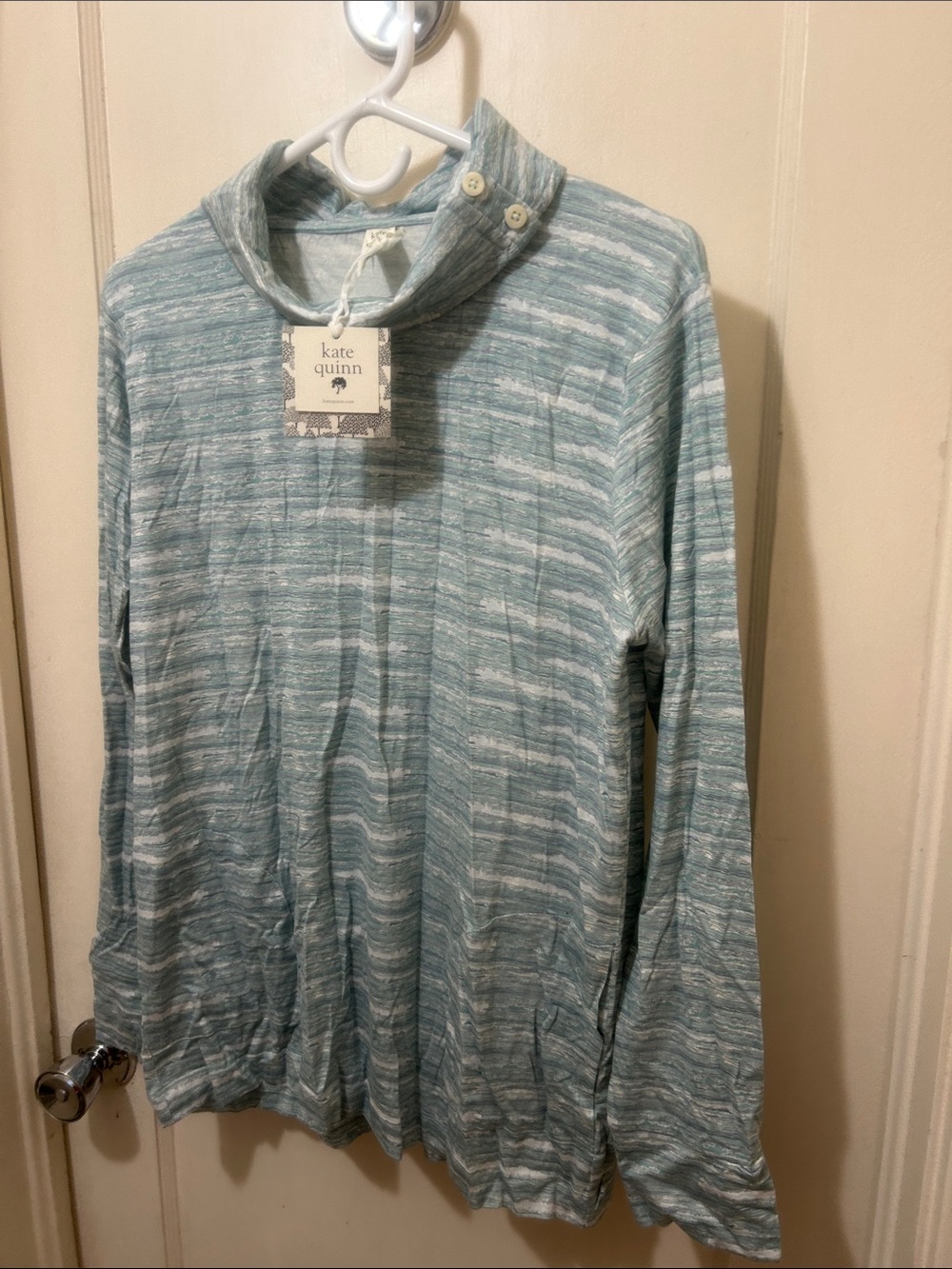 Kate Quinn river stripe lounge top